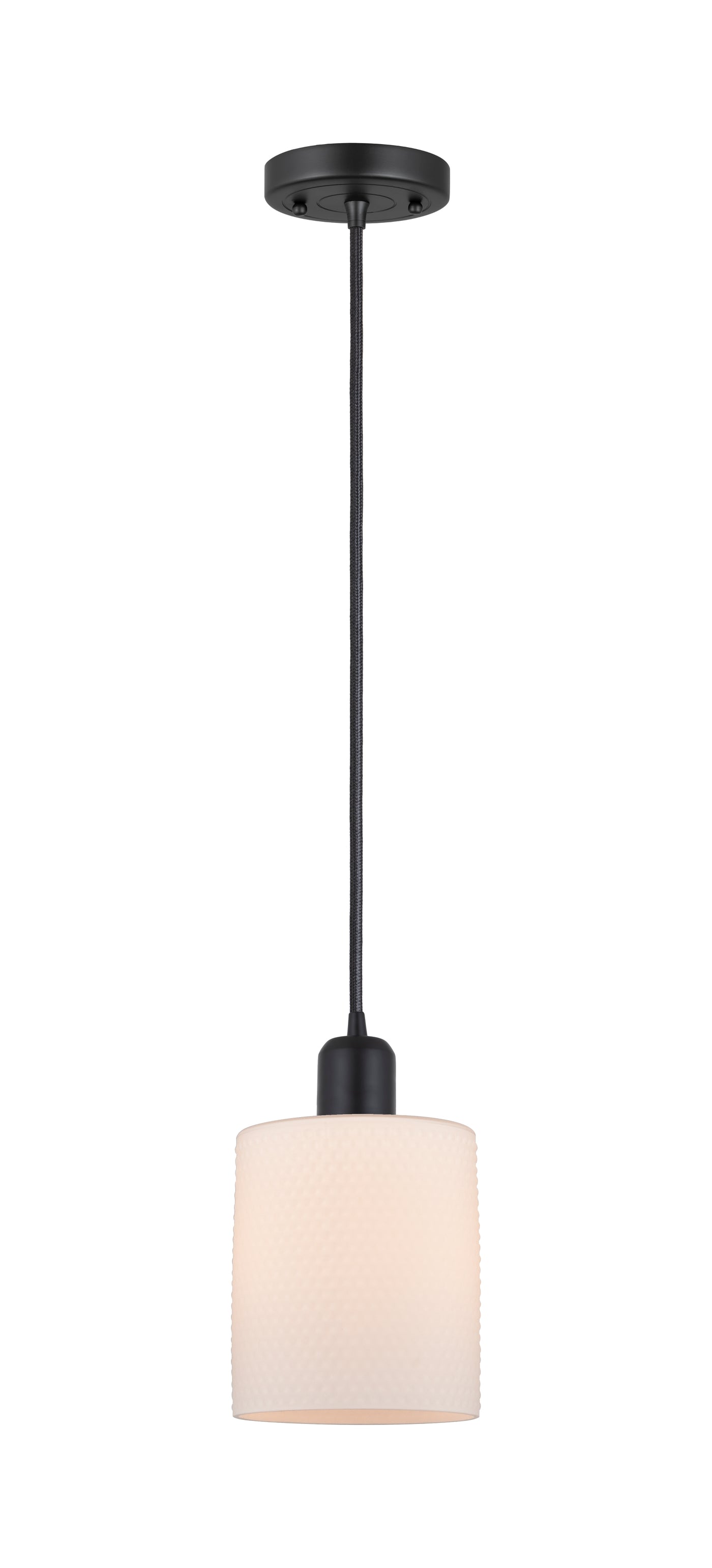 Austere Mini Pendant Matte Black Cast Brass
