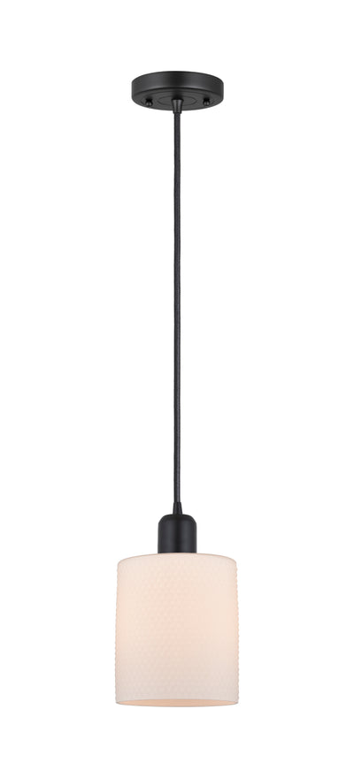 Austere Mini Pendant Matte Black Cast Brass