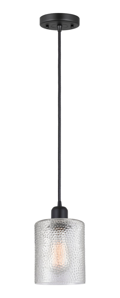 Austere Mini Pendant Matte Black Cast Brass