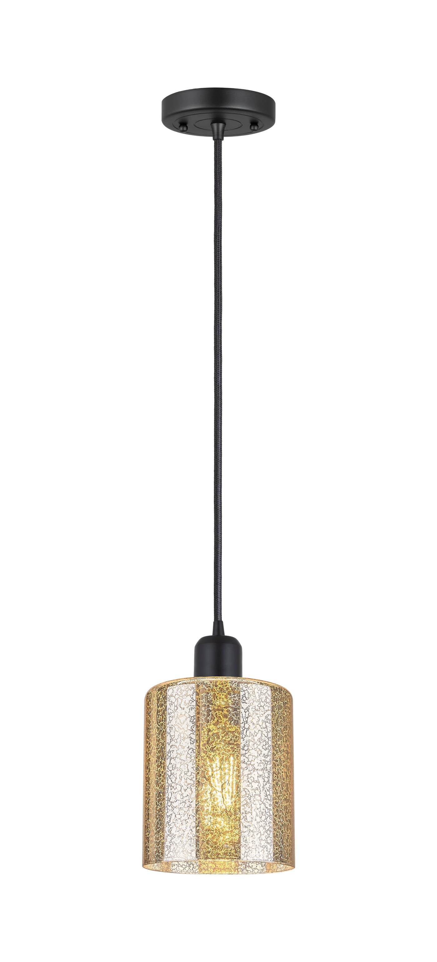 Austere Mini Pendant Matte Black Cast Brass