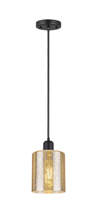 Austere Mini Pendant Matte Black Cast Brass