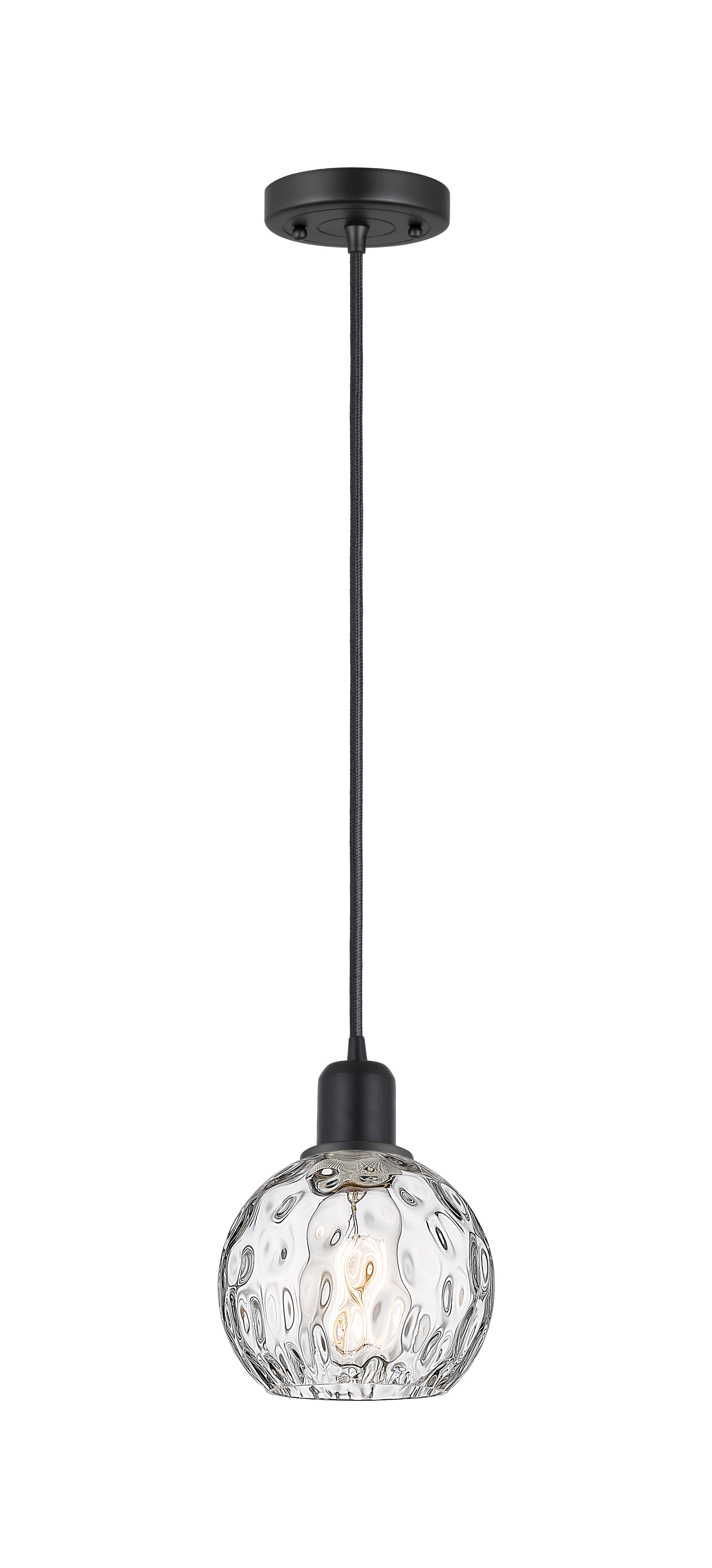Austere Mini Pendant Matte Black Brass