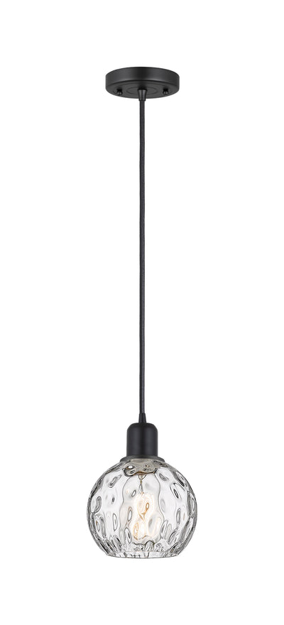 Austere Mini Pendant Matte Black Brass