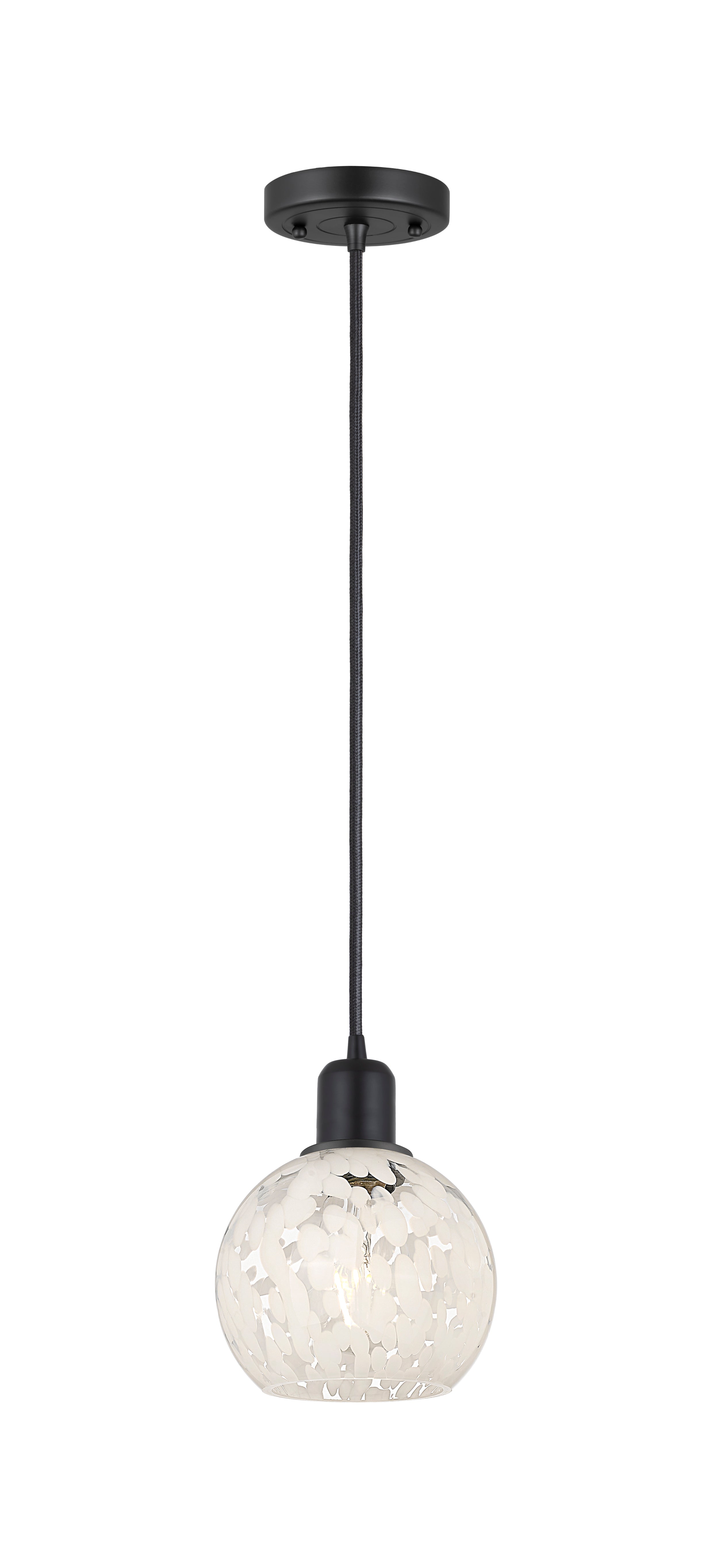 Austere Mini Pendant Matte Black Brass