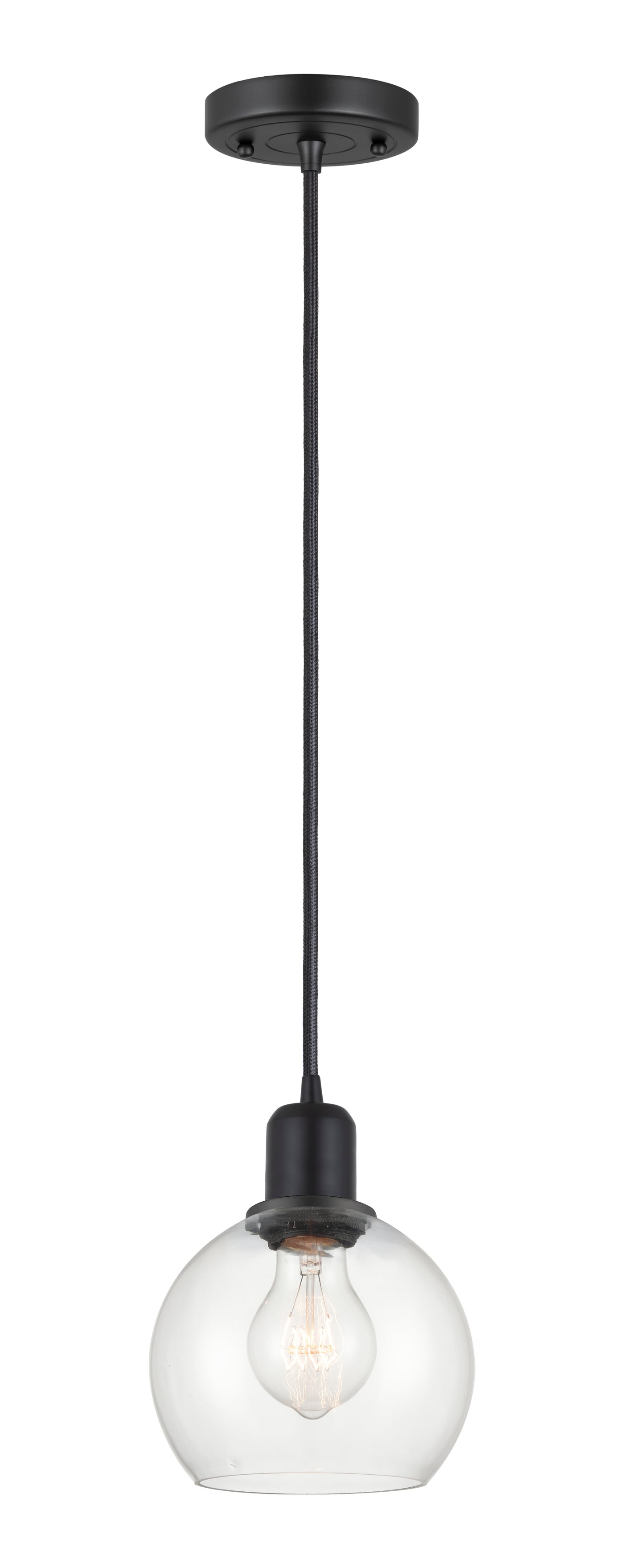 Austere Mini Pendant Matte Black Finish