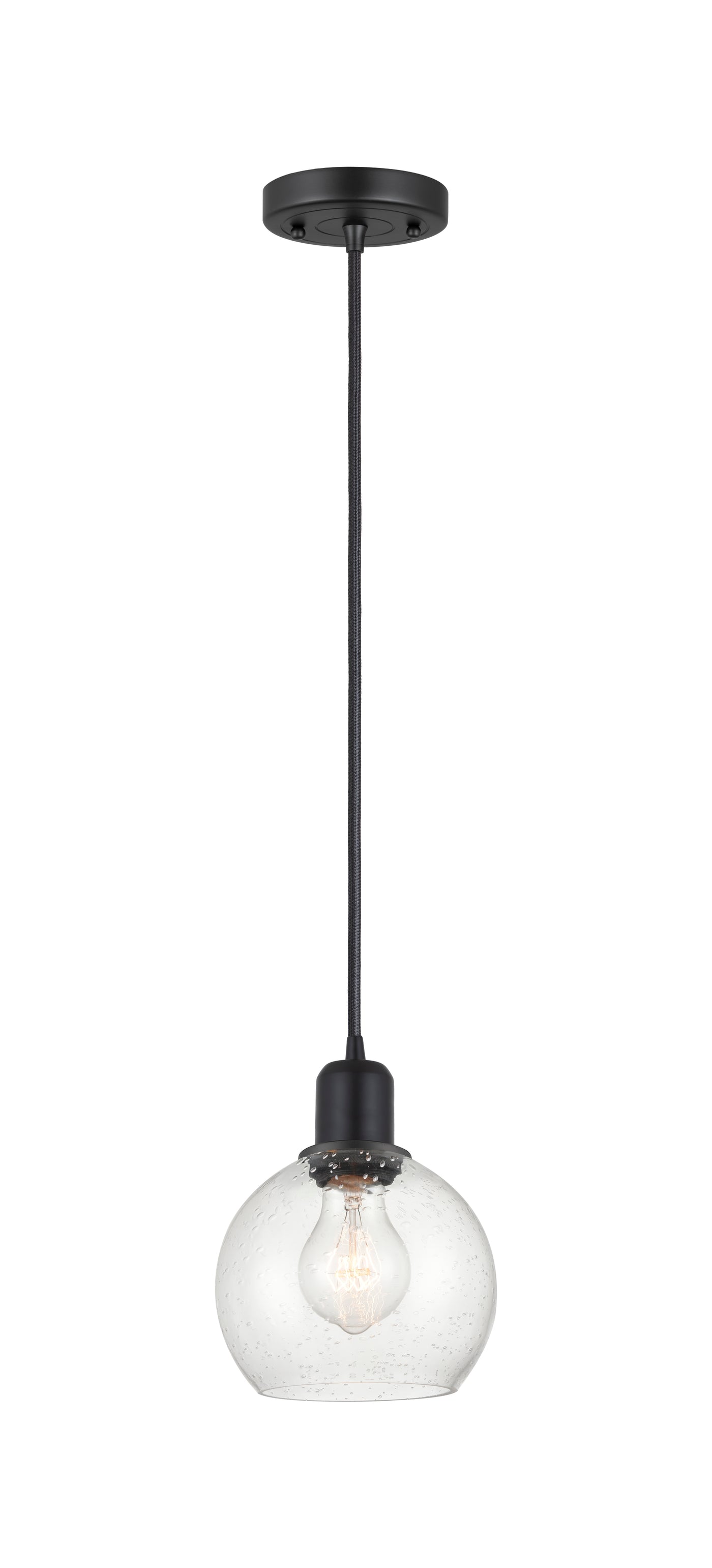 Austere Mini Pendant Matte Black Finish
