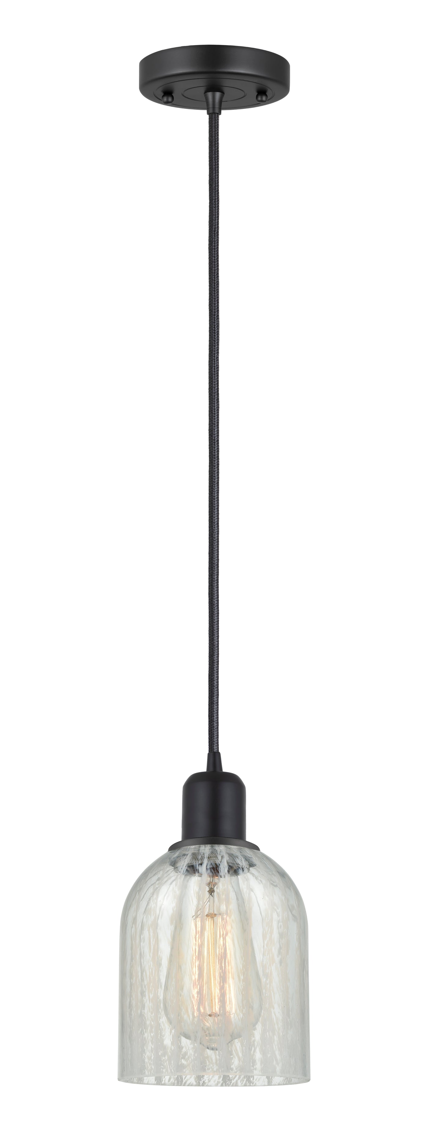 Austere Mini Pendant Matte Black Brass