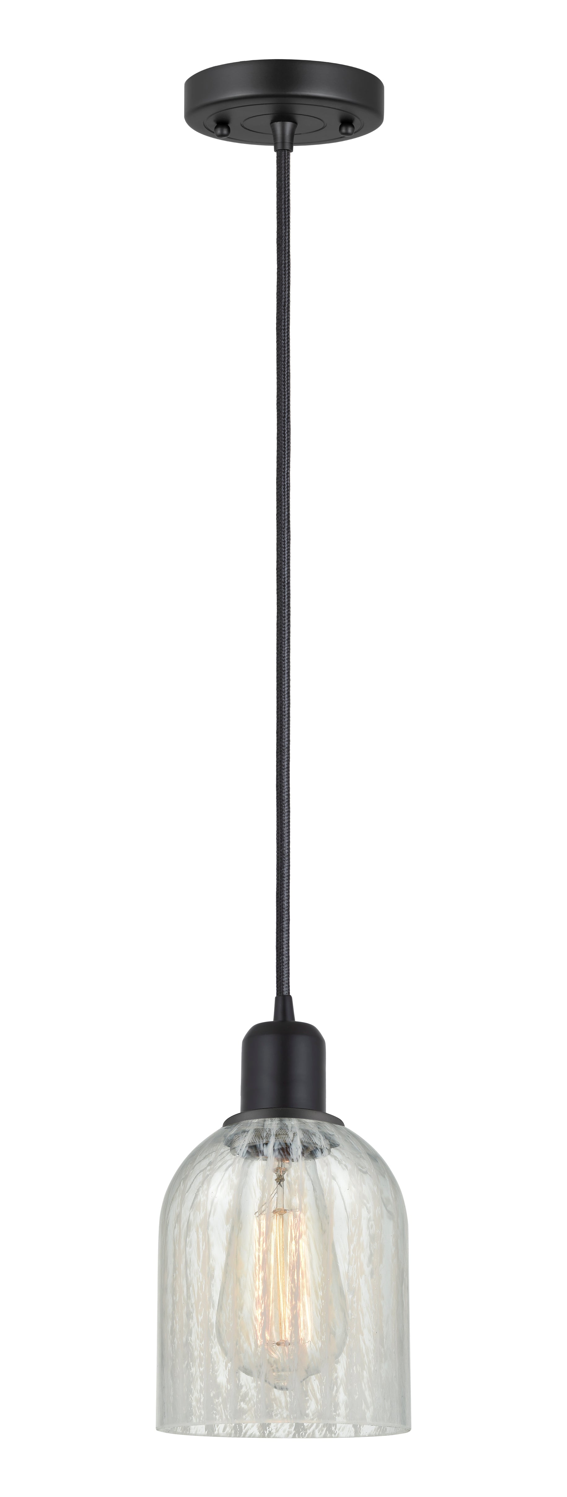 Austere Mini Pendant Matte Black Brass