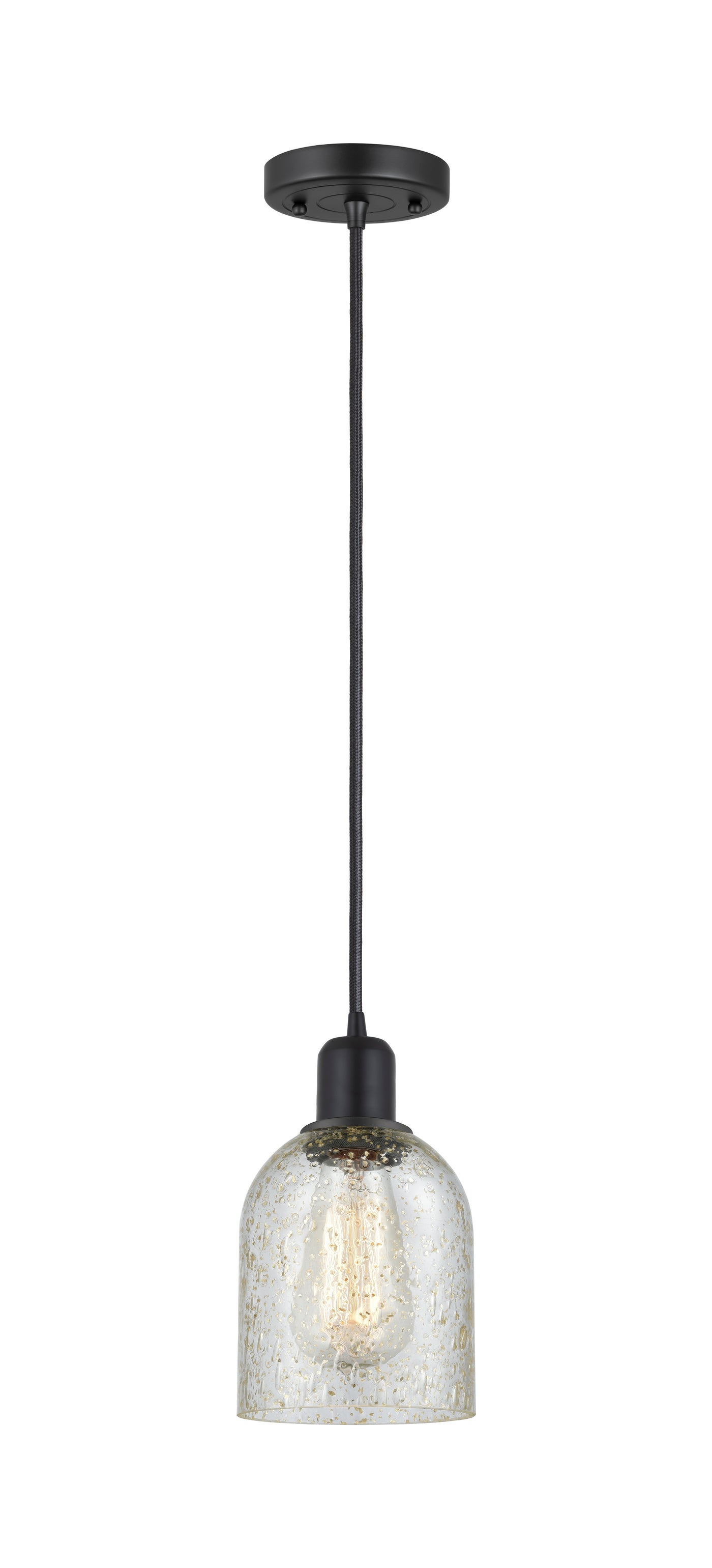 Austere Mini Pendant Matte Black Brass