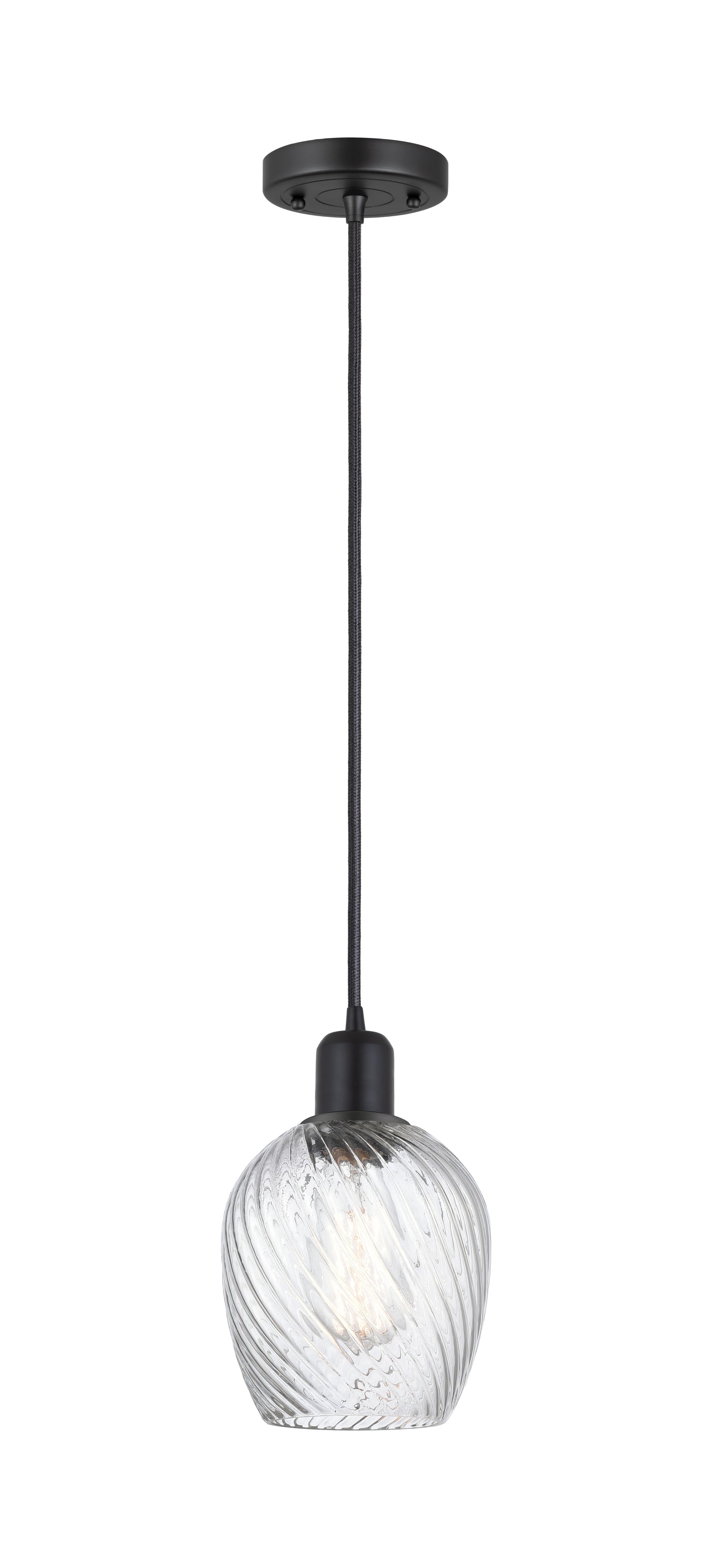 Austere Mini Pendant Matte Black Brass