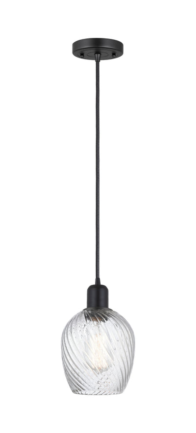 Austere Mini Pendant Matte Black Brass