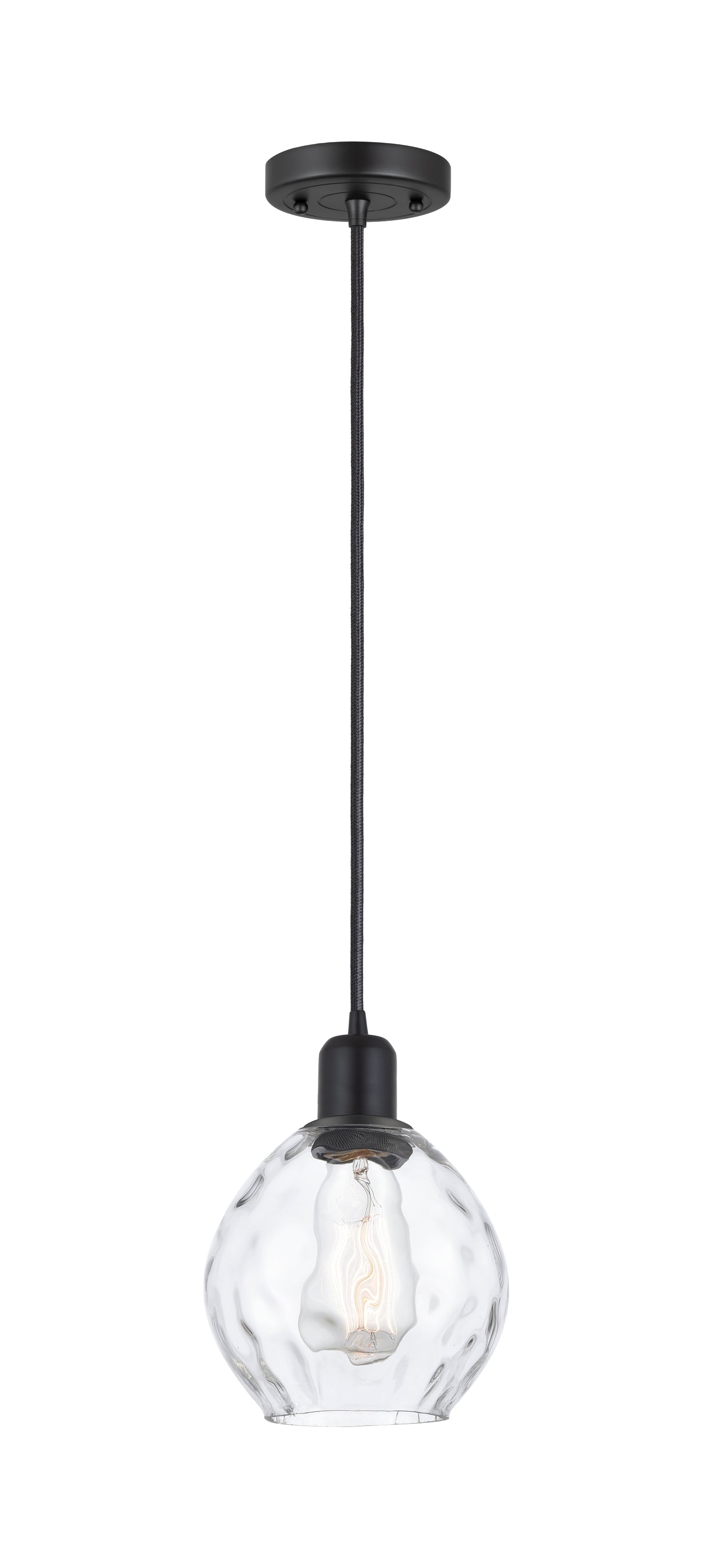Austere Mini Pendant Matte Black Finish