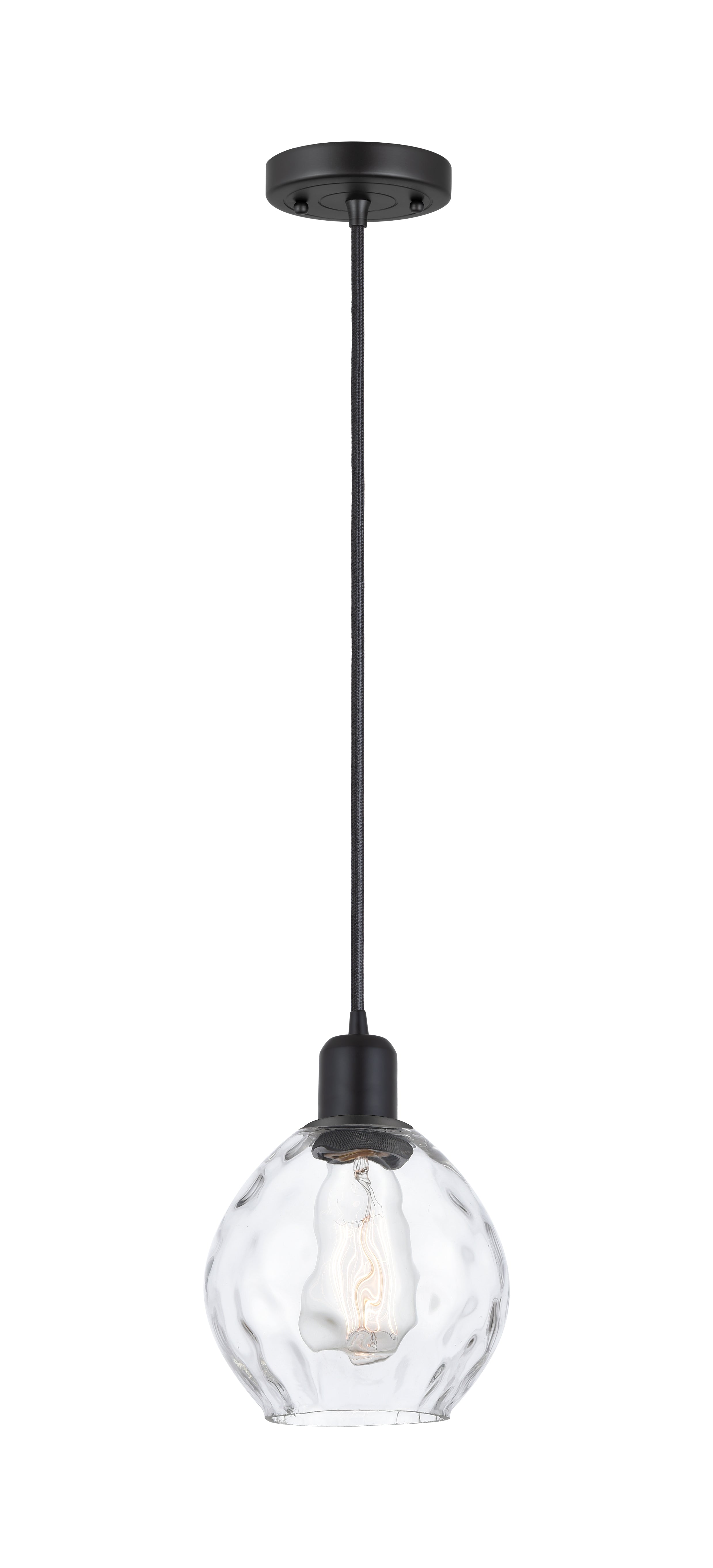 Austere Mini Pendant Matte Black Finish