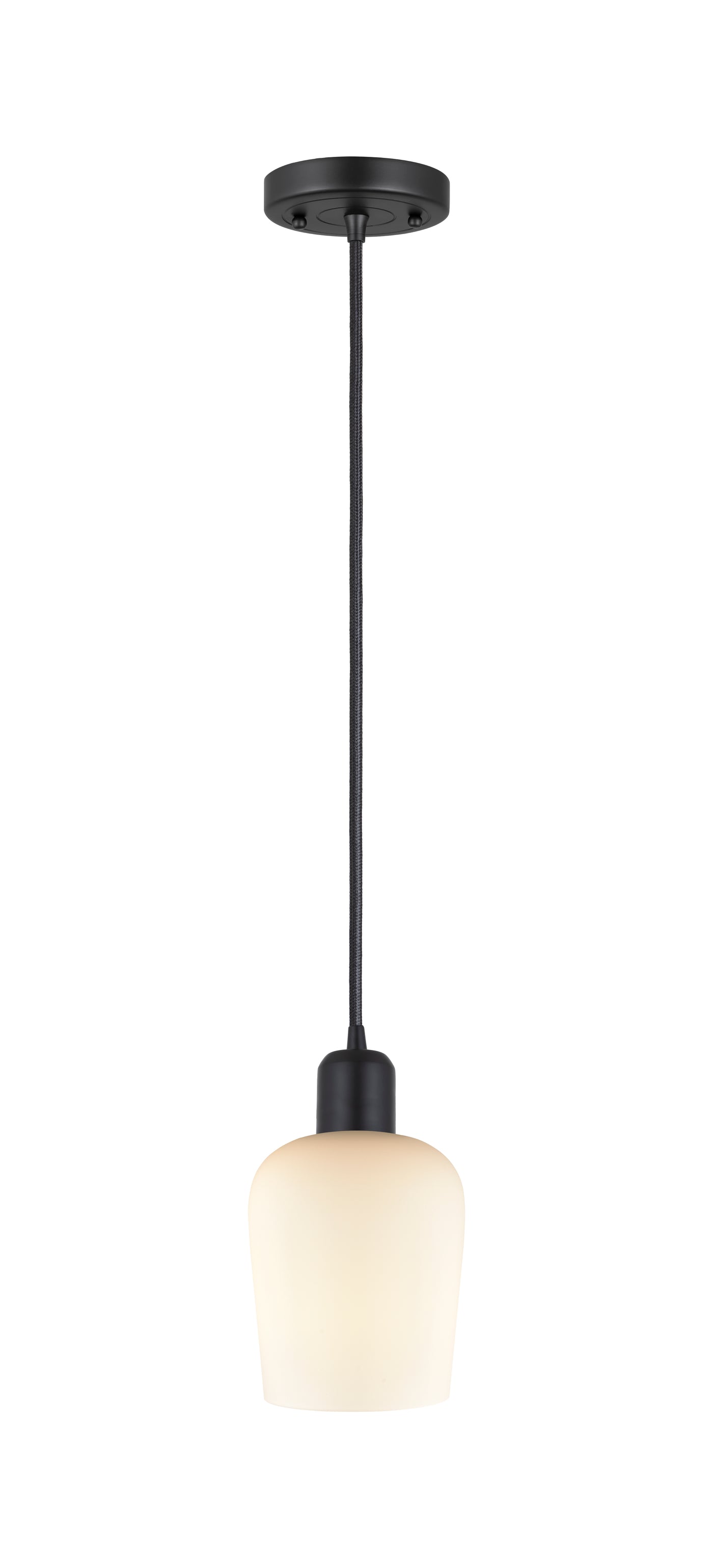 Austere Mini Pendant Matte Black Steel