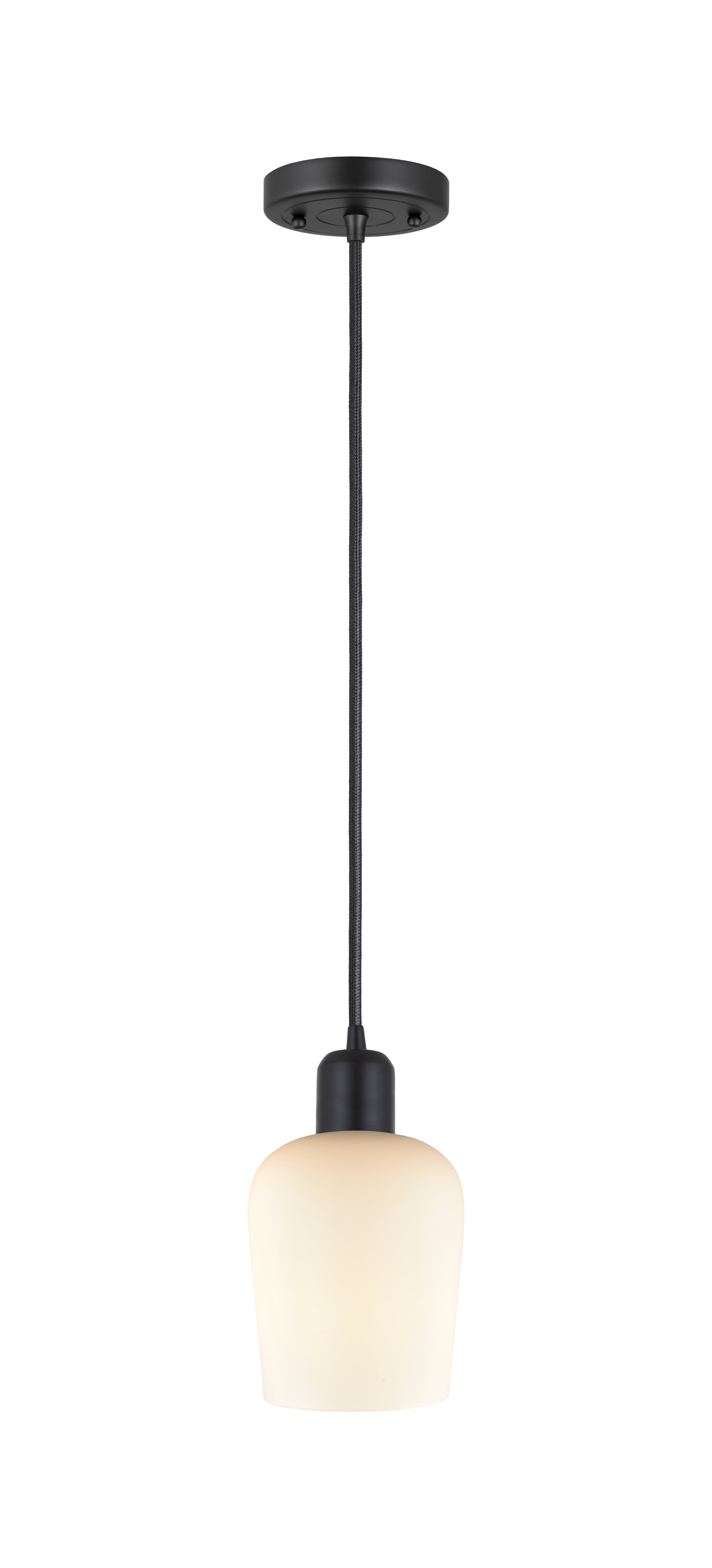 Austere Mini Pendant Matte Black Steel