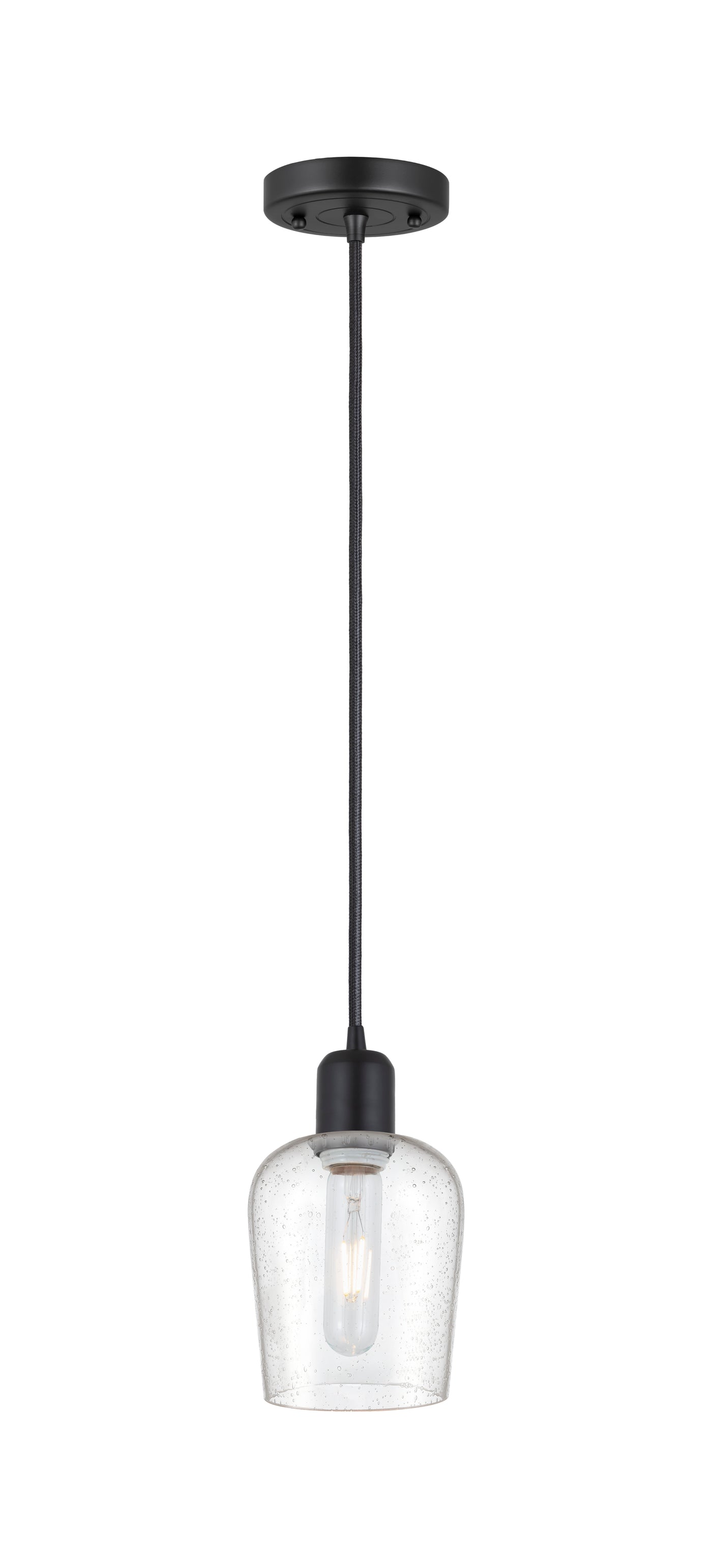 Austere Mini Pendant Matte Black Steel