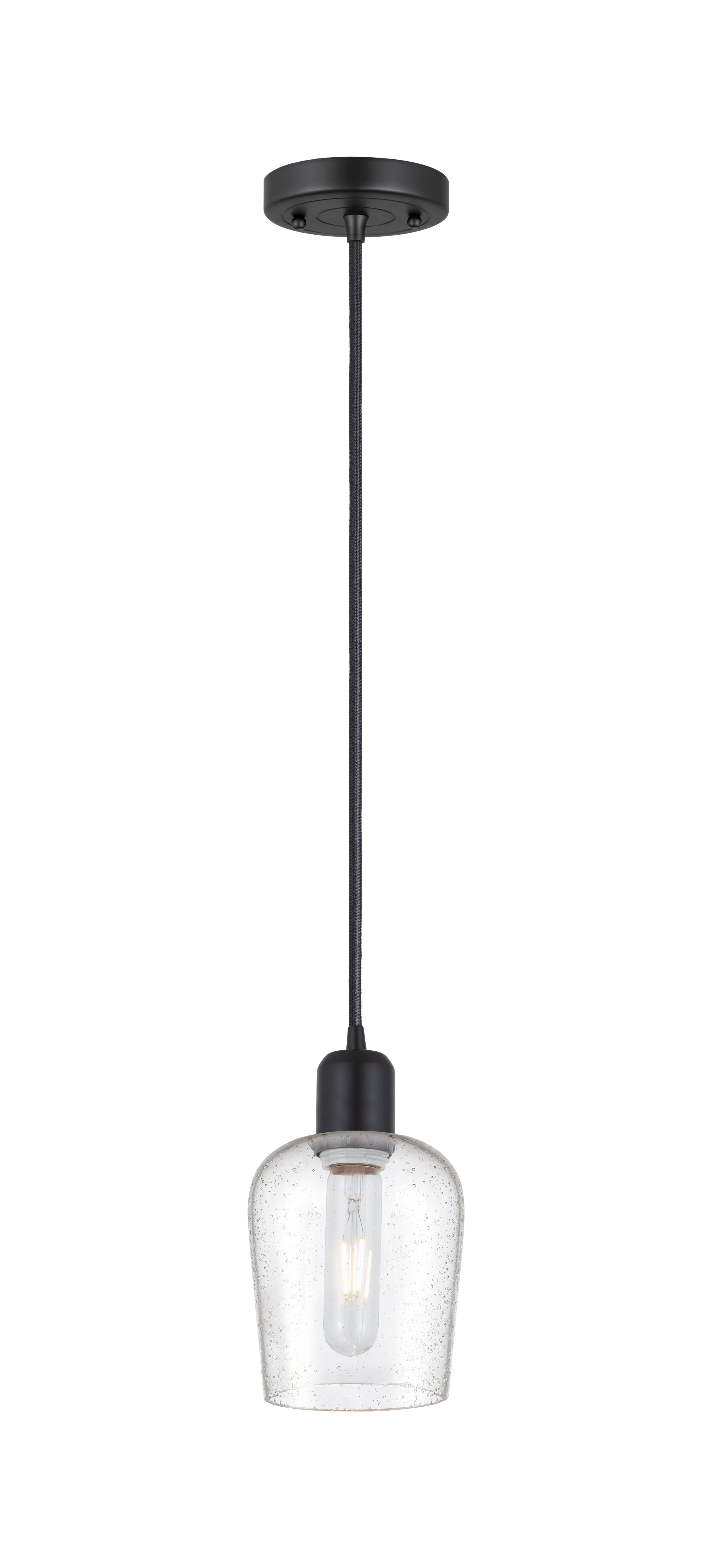 Austere Mini Pendant Matte Black Steel