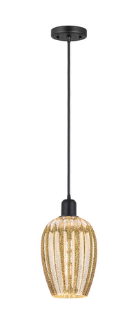 Austere Mini Pendant Matte Black Brass