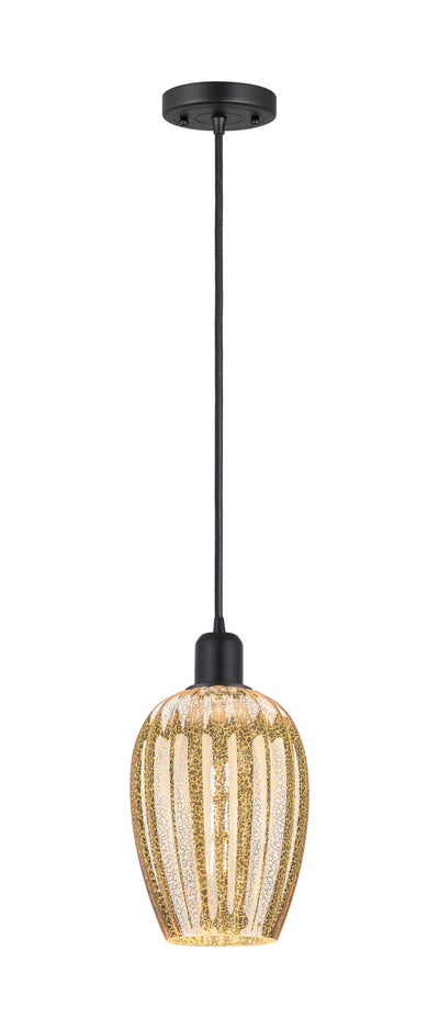 Austere Mini Pendant Matte Black Brass