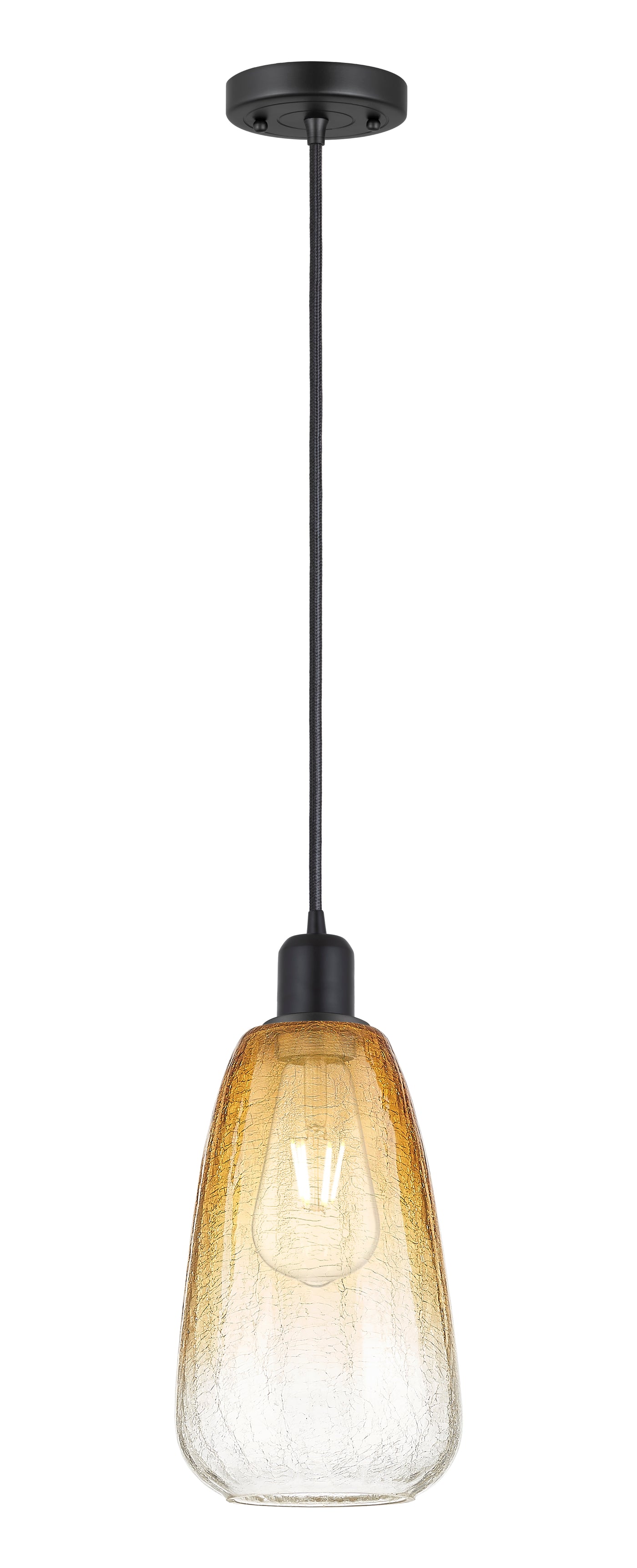 Austere Mini Pendant Matte Black Brass