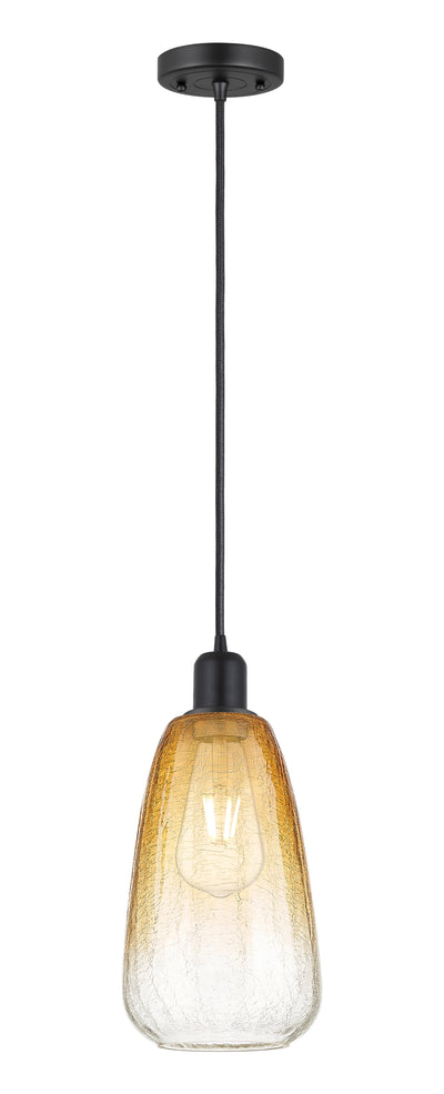 Austere Mini Pendant Matte Black Brass