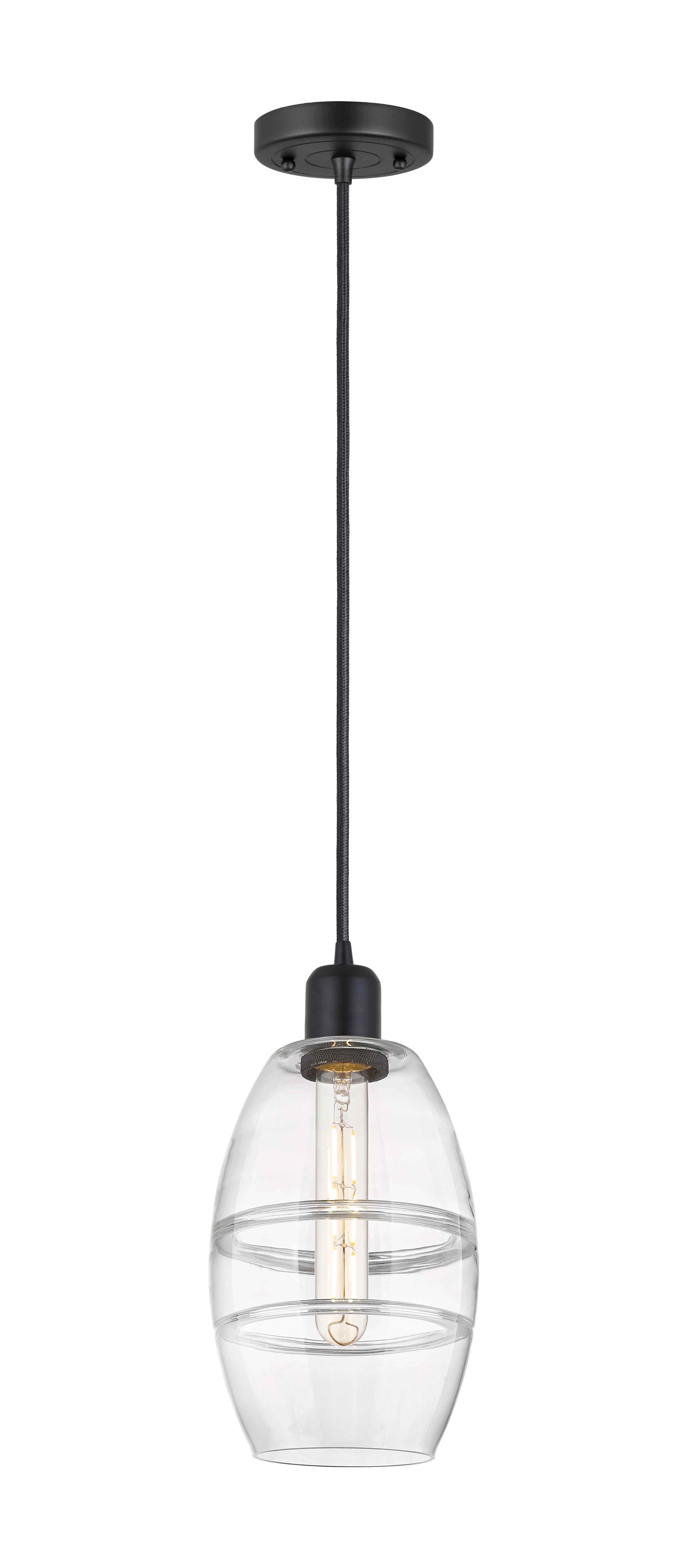 Austere Mini Pendant Matte Black Finish
