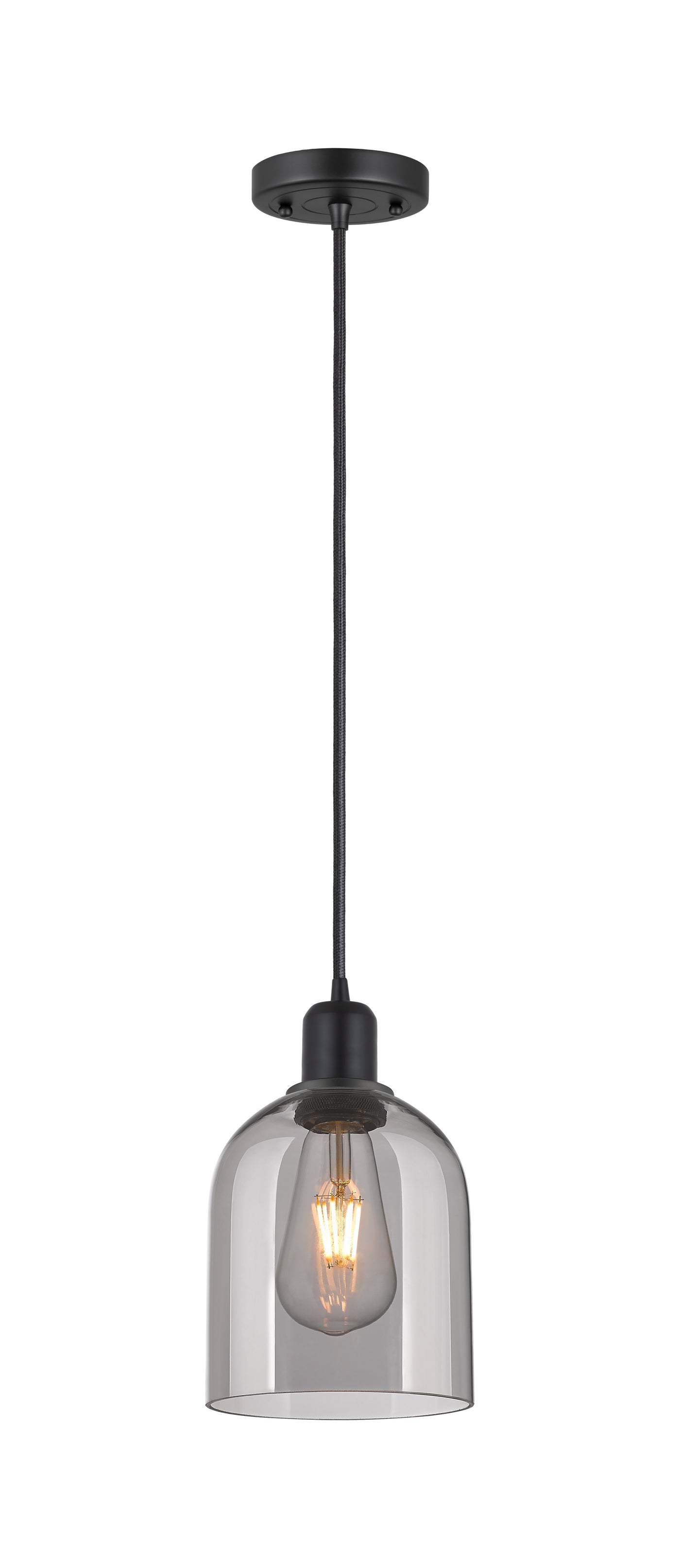 Austere Mini Pendant Matte Black Brass