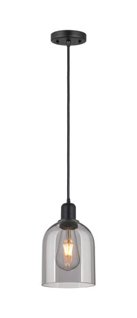 Austere Mini Pendant Matte Black Brass