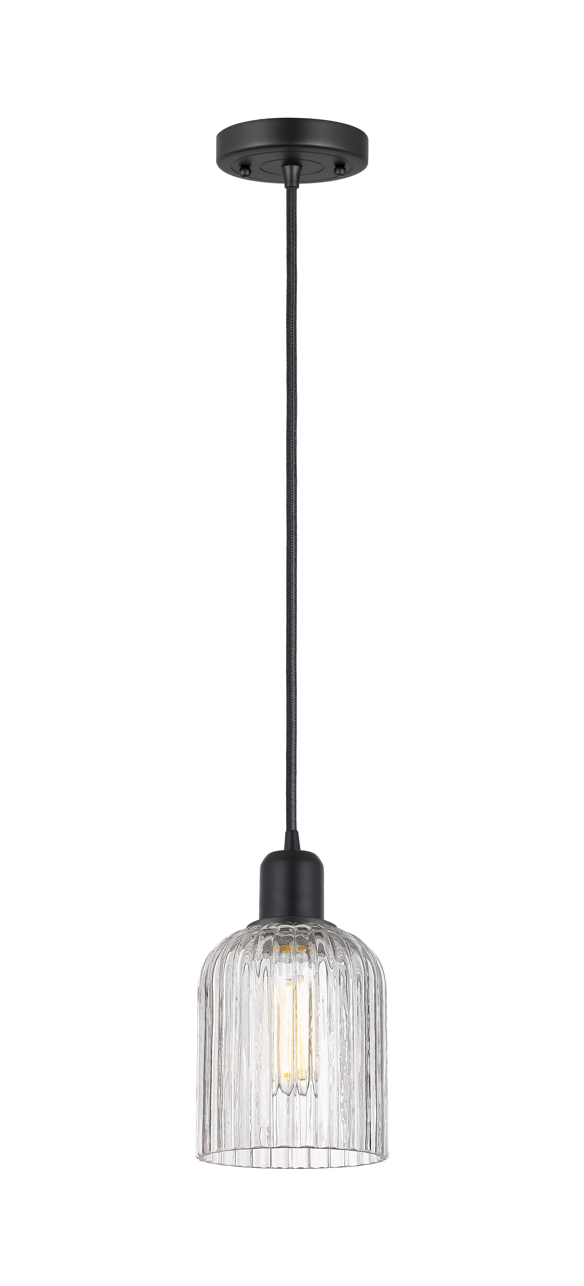 Austere Mini Pendant Matte Black Brass