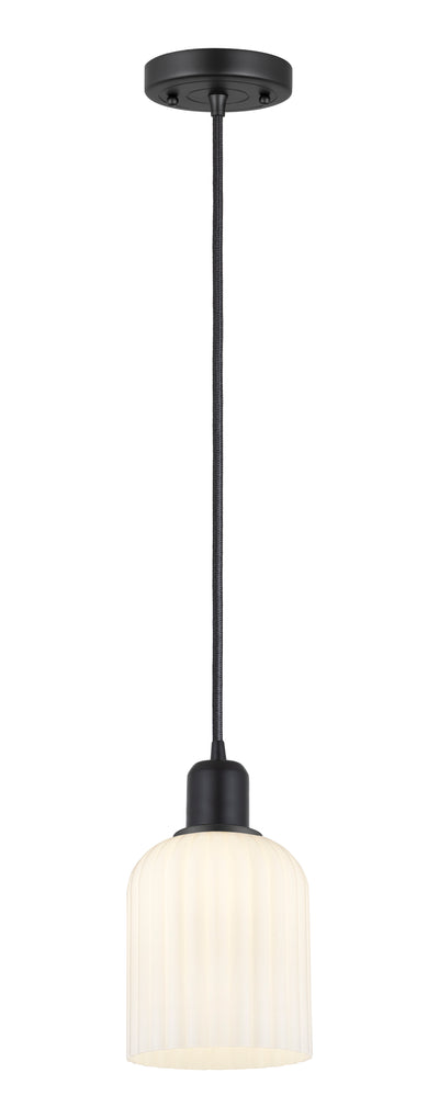 Austere Mini Pendant Matte Black Brass