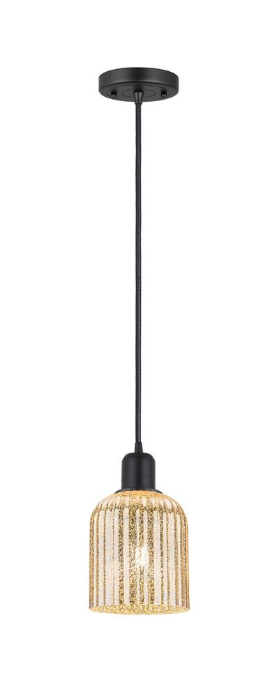 Austere Mini Pendant Matte Black Brass