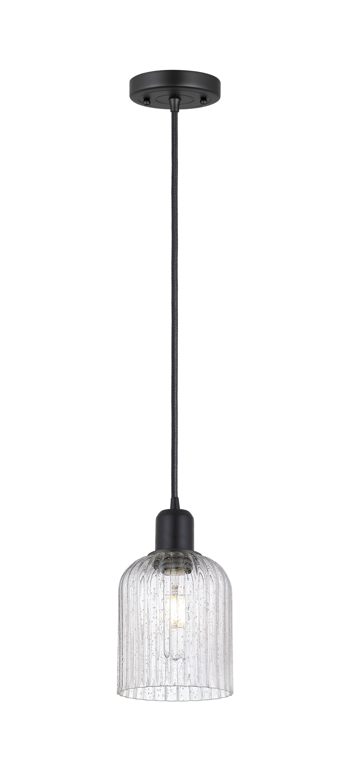Austere Mini Pendant Matte Black Brass