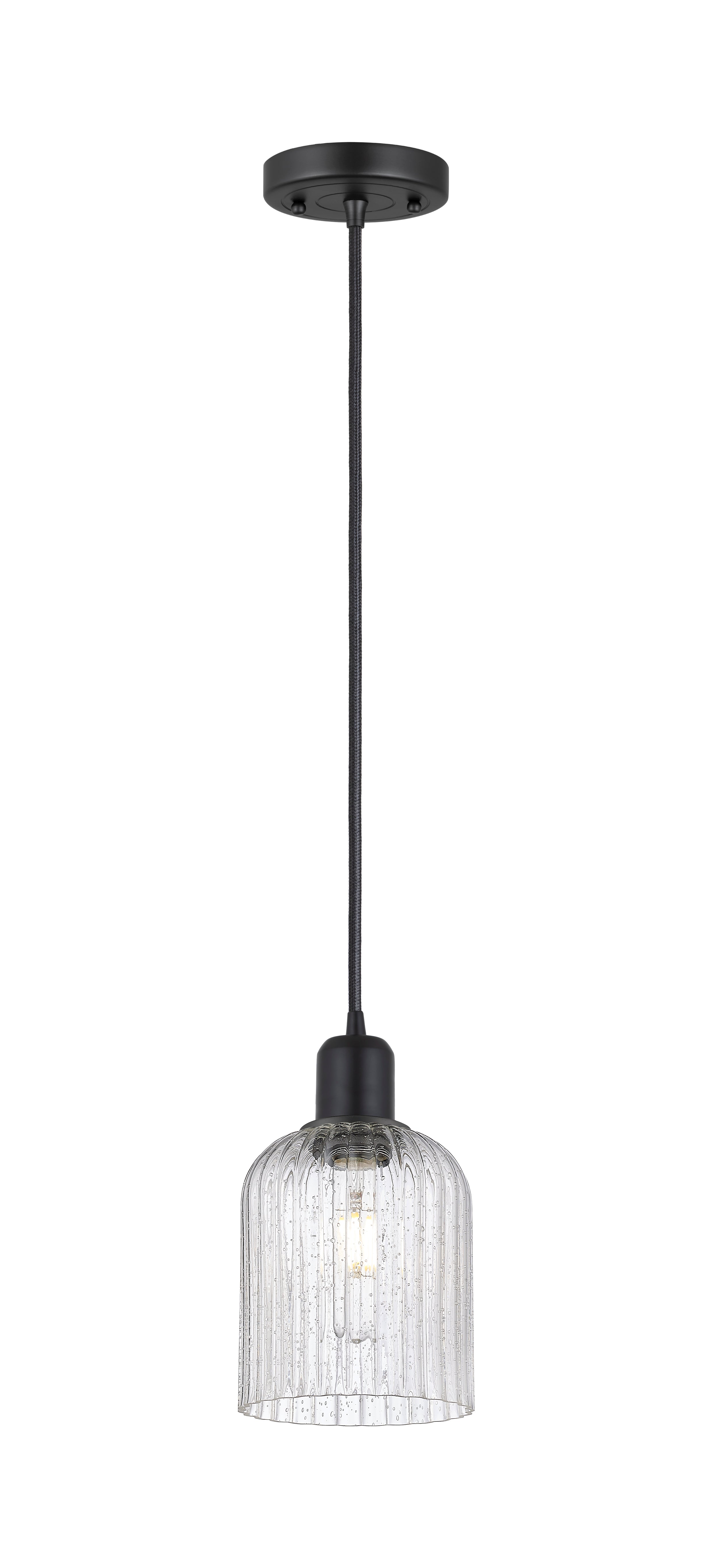Austere Mini Pendant Matte Black Brass
