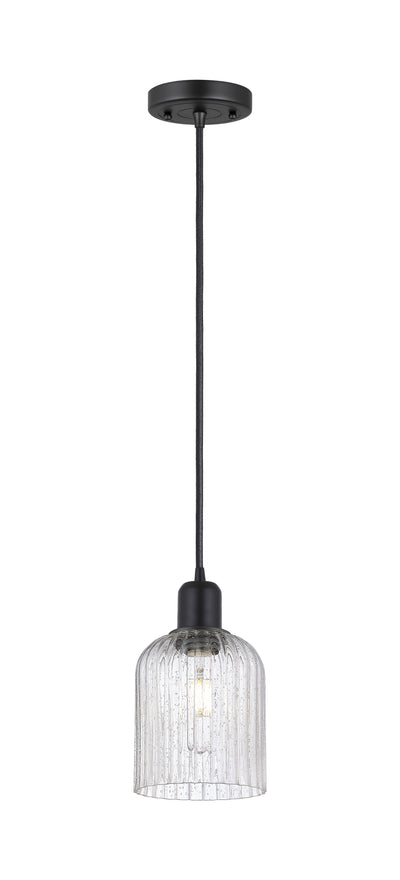 Austere Mini Pendant Matte Black Brass