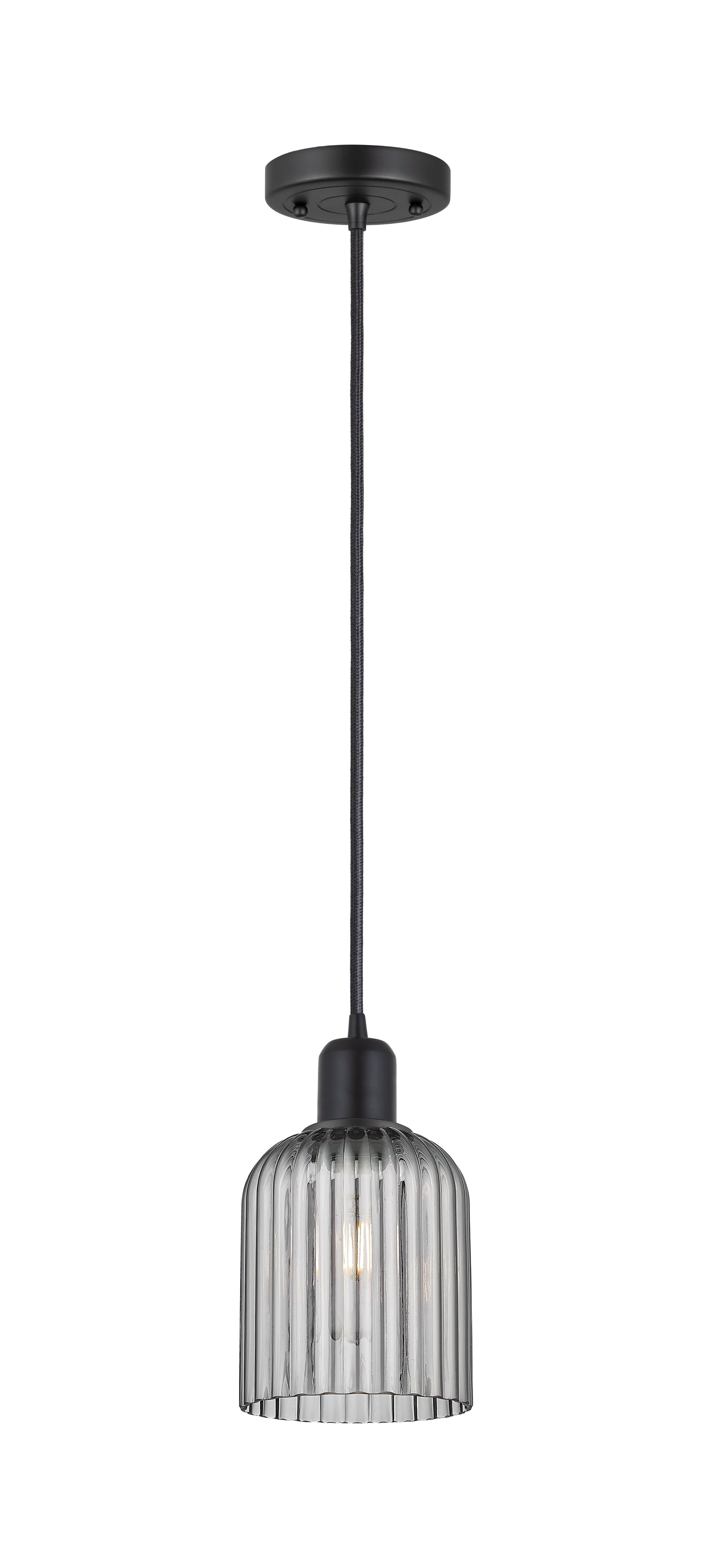 Austere Mini Pendant Matte Black Brass