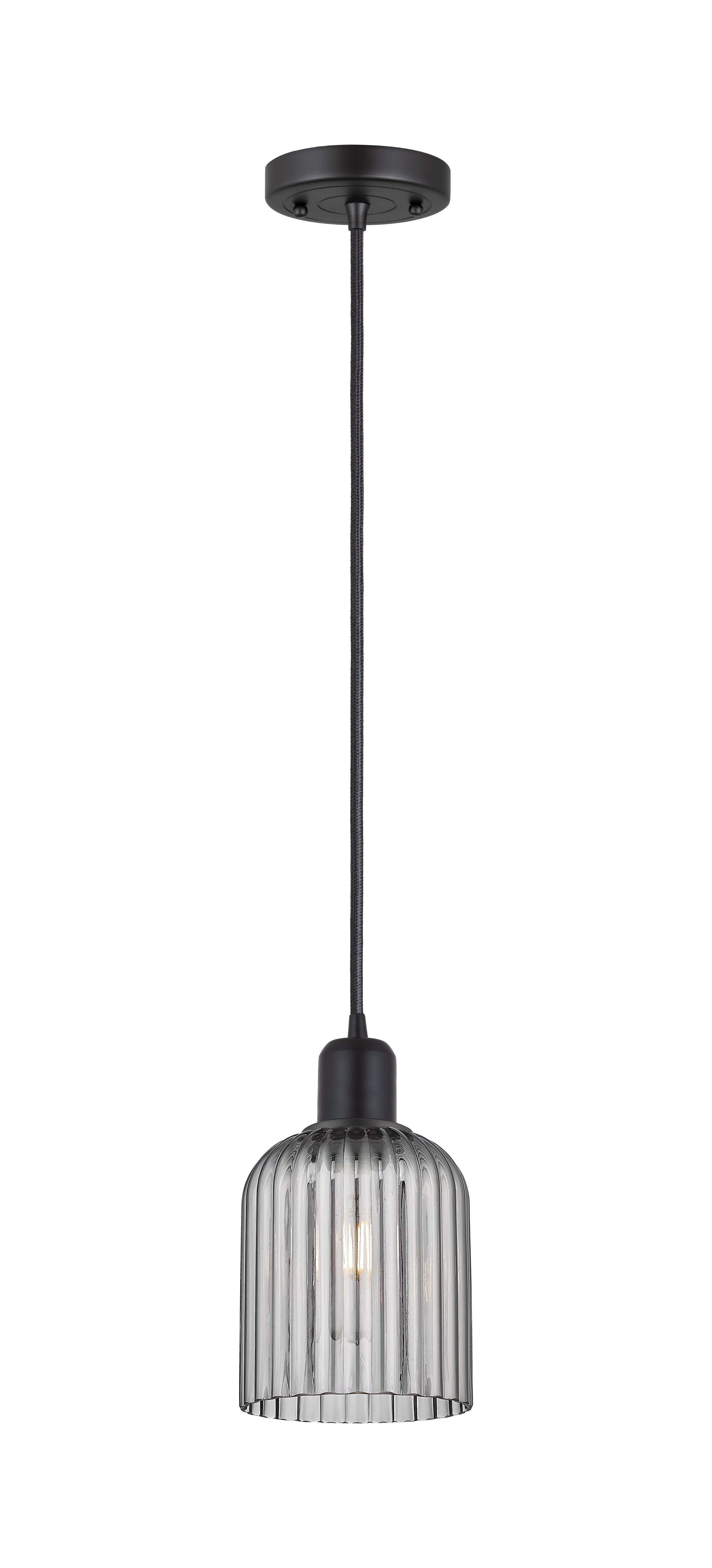 Austere Mini Pendant Matte Black Brass