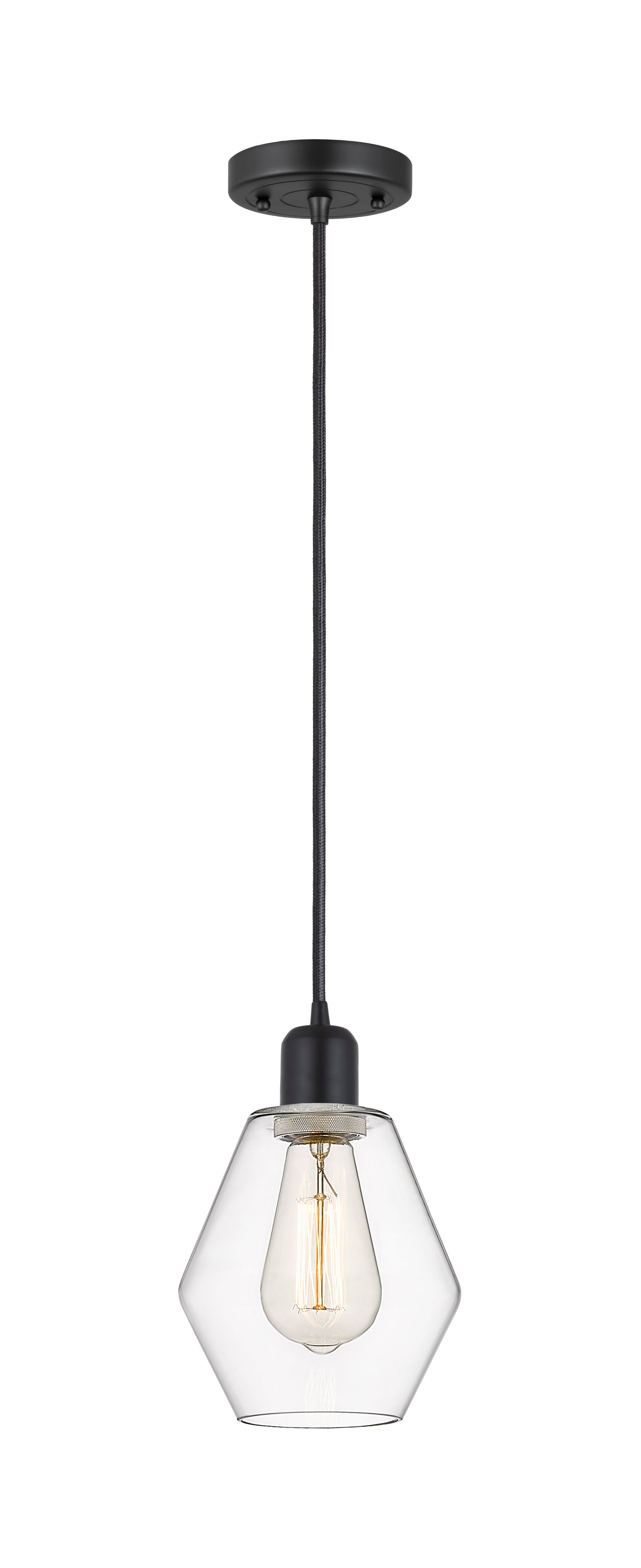 Austere Mini Pendant Matte Black Brass