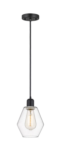 Austere Mini Pendant Matte Black Brass