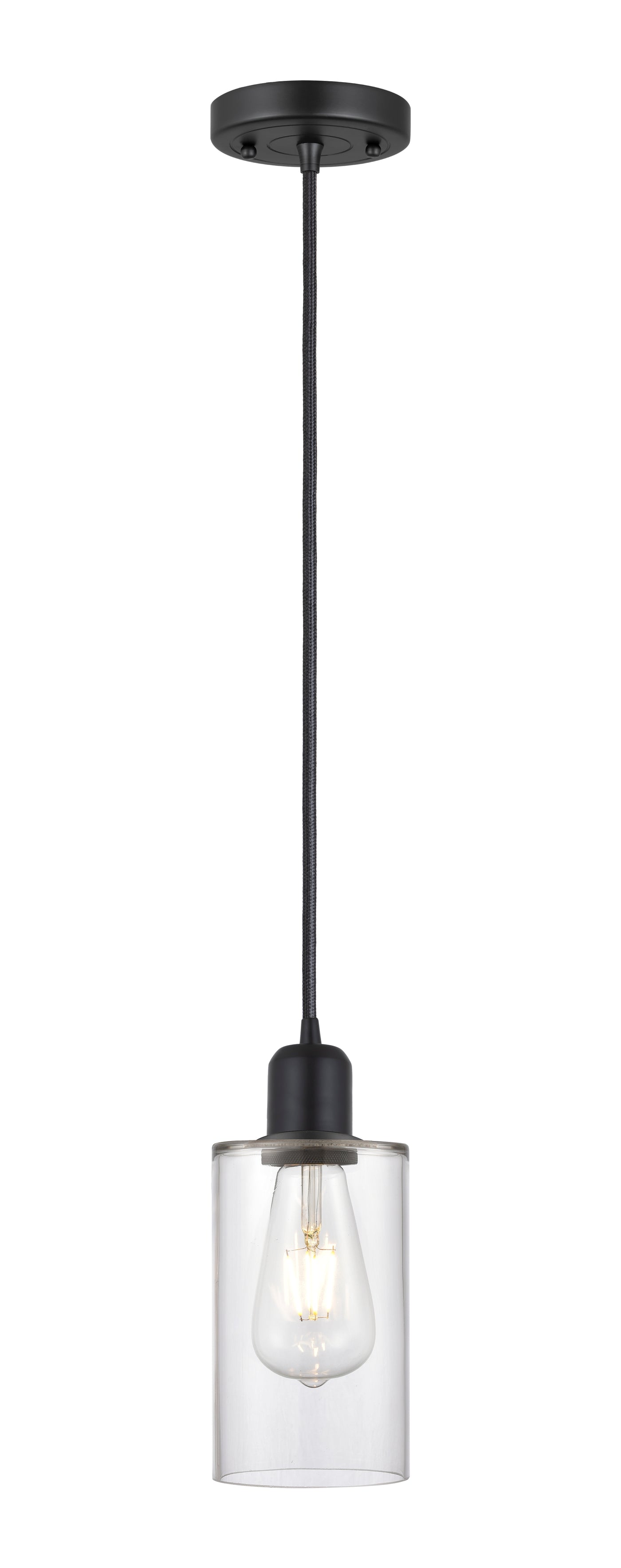 Austere Mini Pendant Matte Black Cast Brass