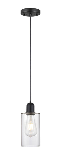 Austere Mini Pendant Matte Black Cast Brass