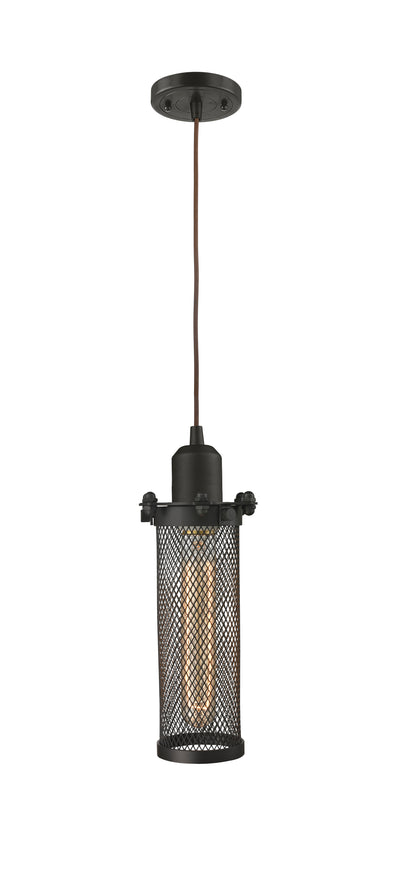 Austere Mini Pendant Matte Black Brass