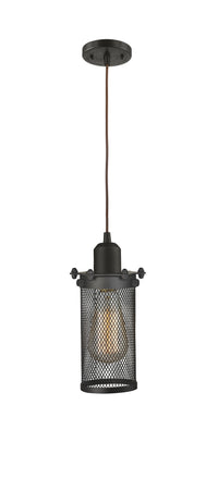 Austere Mini Pendant Matte Black Cast Brass