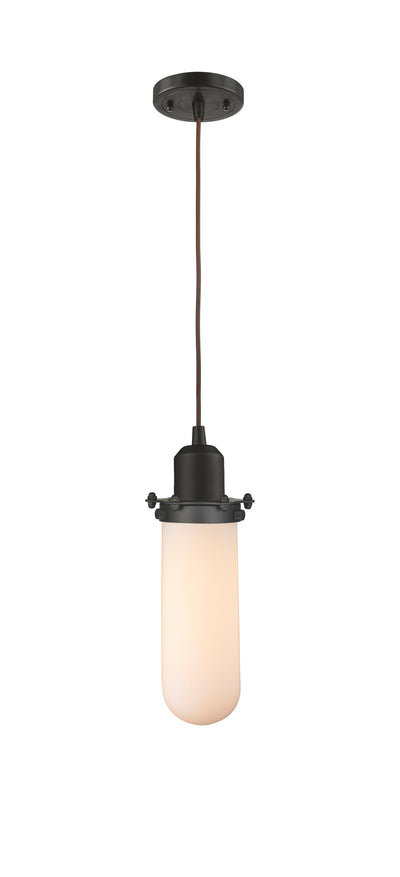 Austere Mini Pendant Matte Black Brass