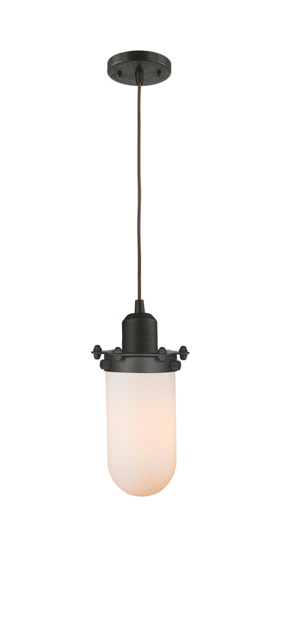 Austere Mini Pendant Matte Black Cast Brass