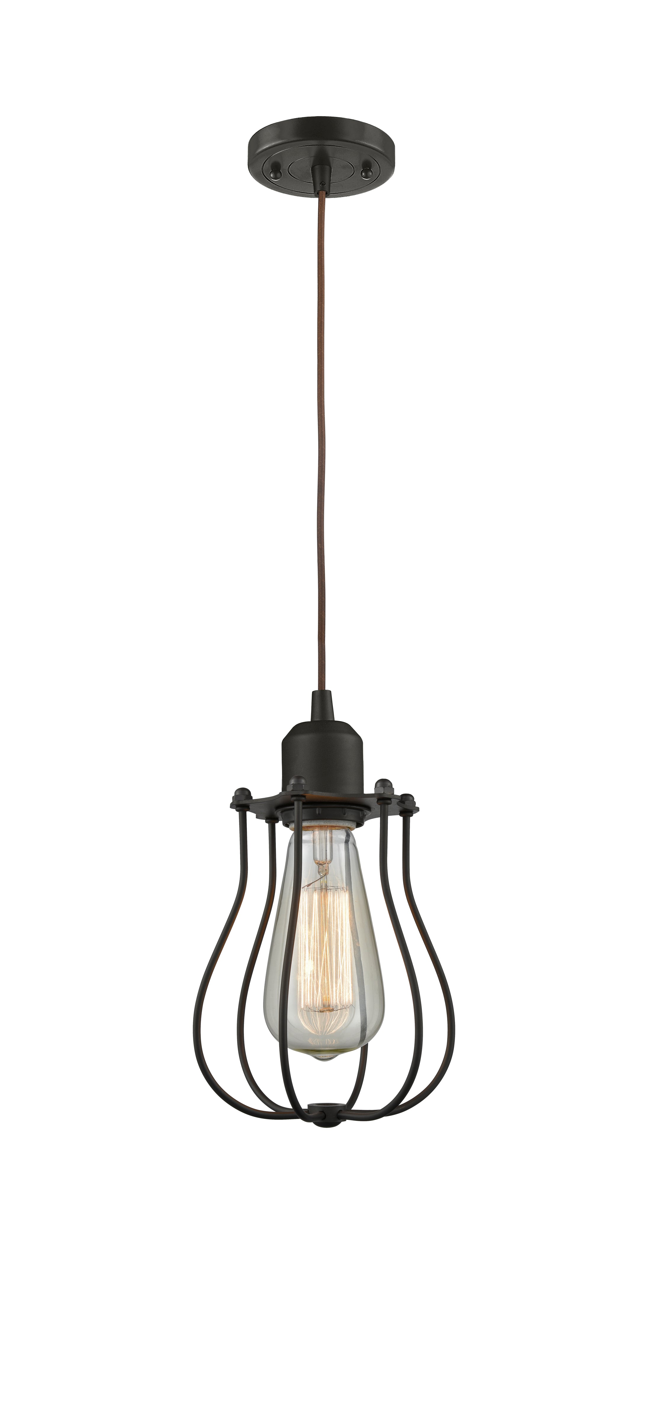 Austere Mini Pendant Matte Black Brass