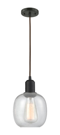 Austere Mini Pendant Matte Black Cast Brass