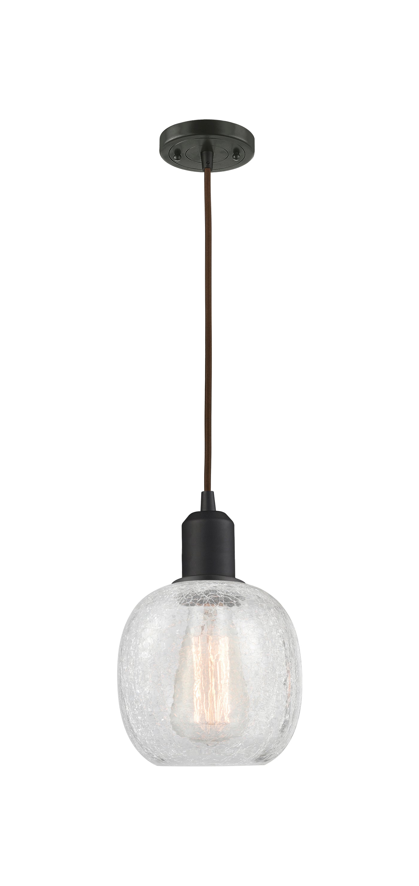 Austere Mini Pendant Matte Black Cast Brass