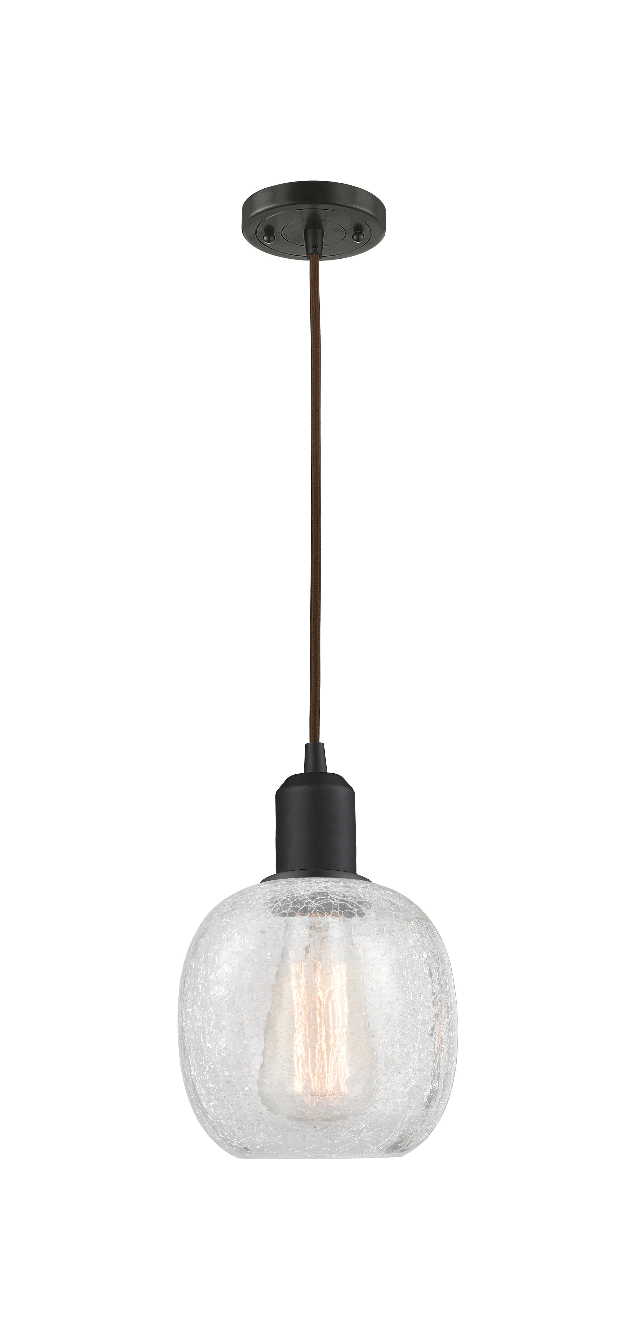Austere Mini Pendant Matte Black Cast Brass