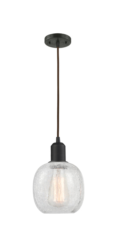 Austere Mini Pendant Matte Black Cast Brass