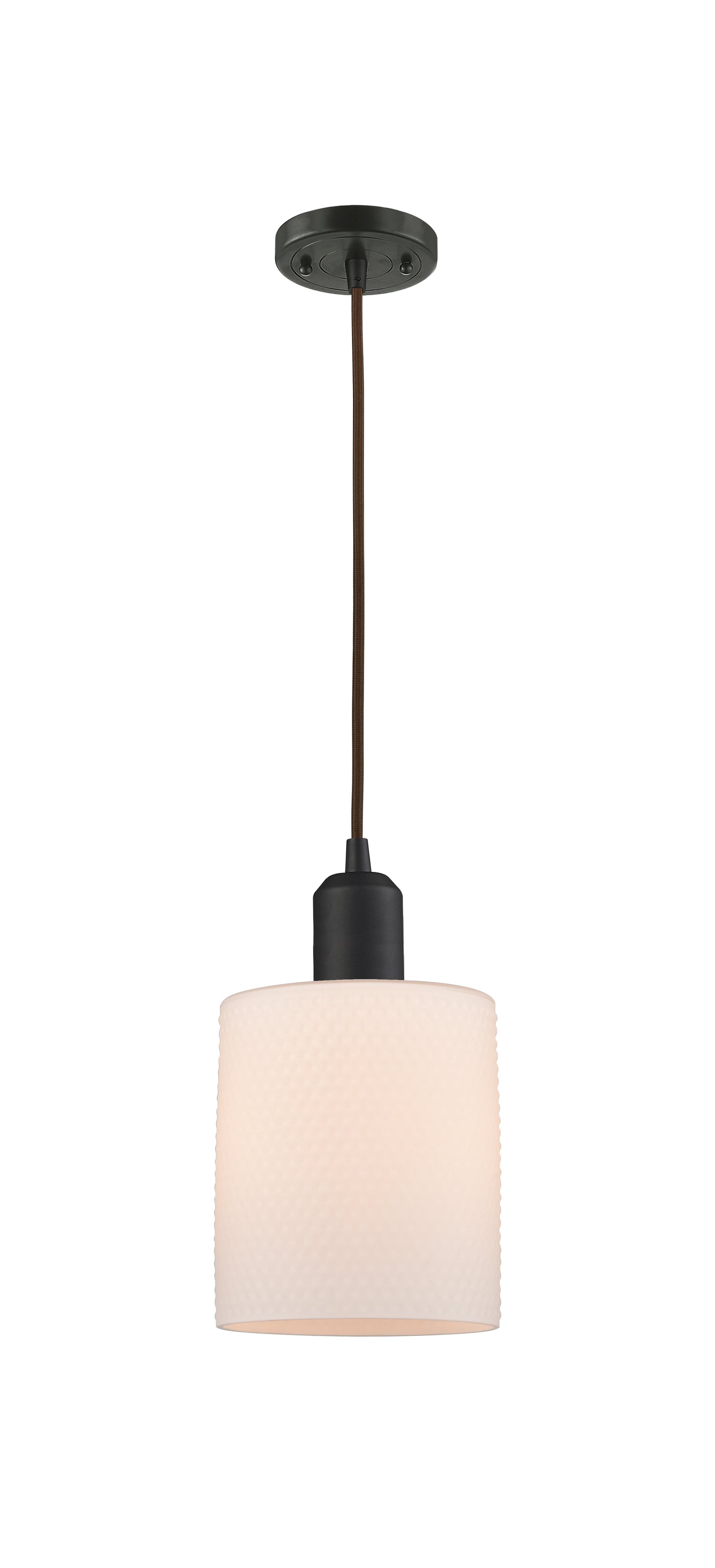 Austere Mini Pendant Matte Black Cast Brass
